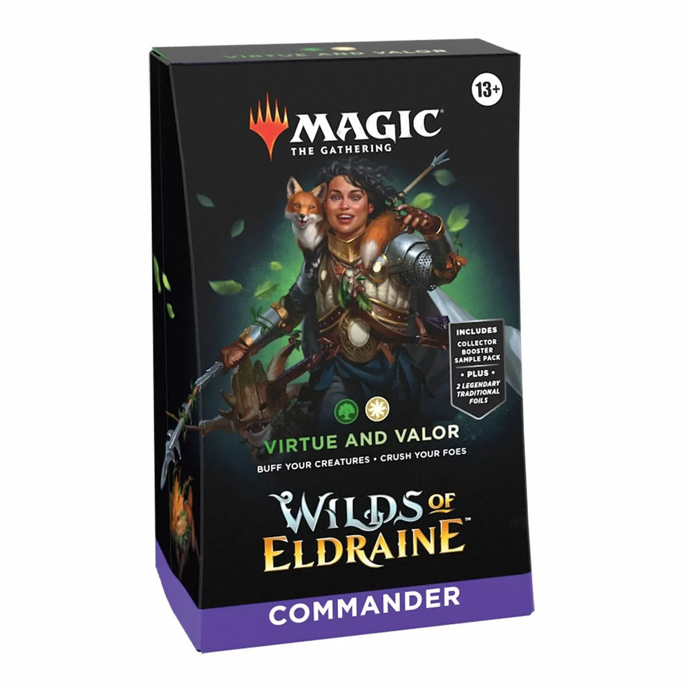 Magic The Gathering: Wilds of Eldraine Commander Deck - Virtue and Valor - TCG - Image - Pop Weasel