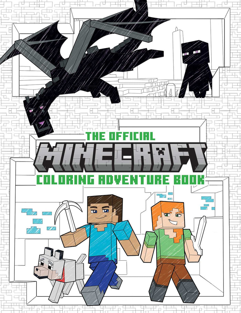 Pop Weasel Image of The Official Minecraft Coloring Adventures Book: Create, Explore, Color! For Young Artists and Kids 5-10 - Colouring Book - Image - Pop Weasel