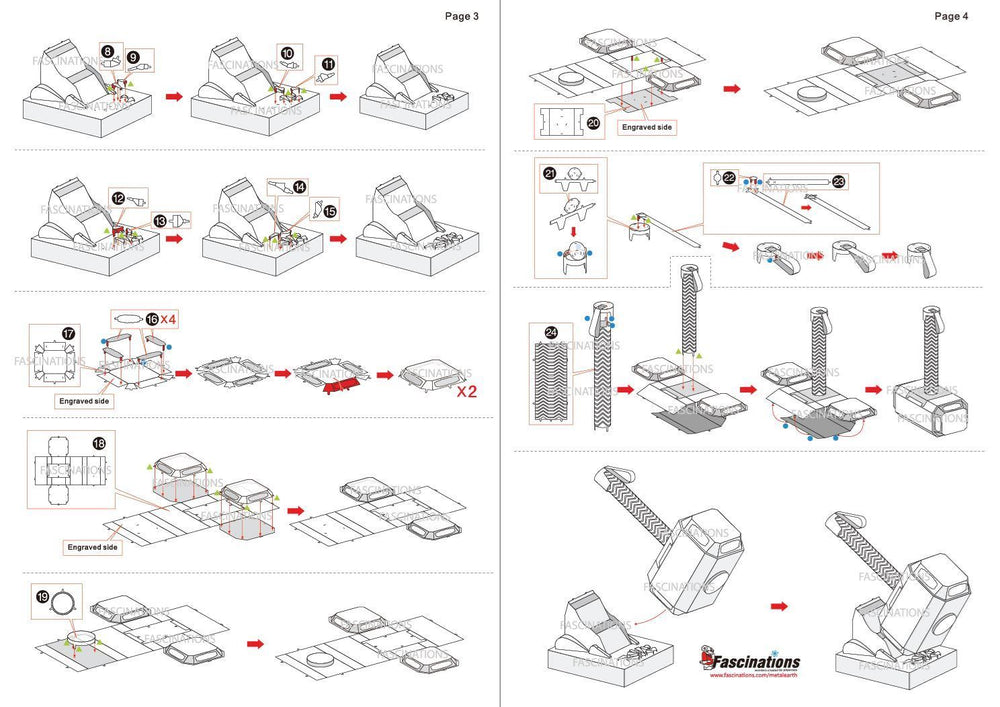 Metal Earth - Marvel Thor’s Hammer - Kitset Models - Image - Pop Weasel