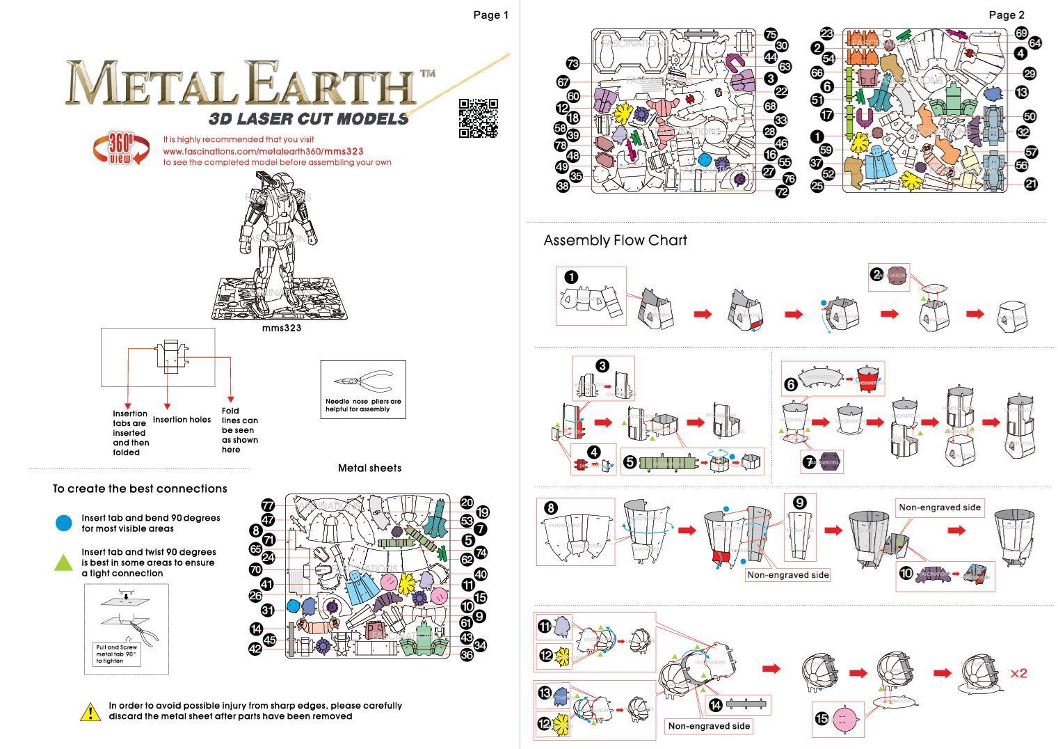 Metal Earth - Marvel's War Machine Mark II