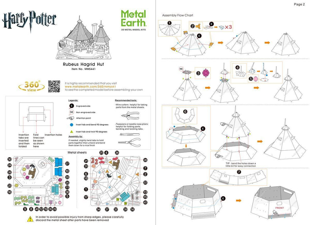 Metal Earth - Harry Potter Hagrid's Hut - Kitset Models - Image - Pop Weasel