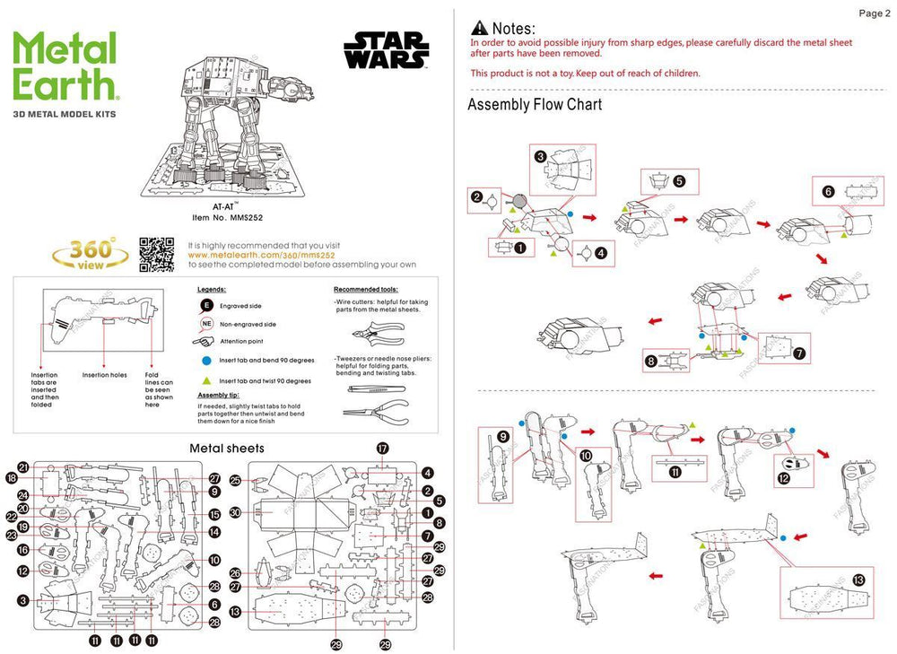 Metal Earth - Star Wars AT-AT Walker - Kitset Models - Image - Pop Weasel