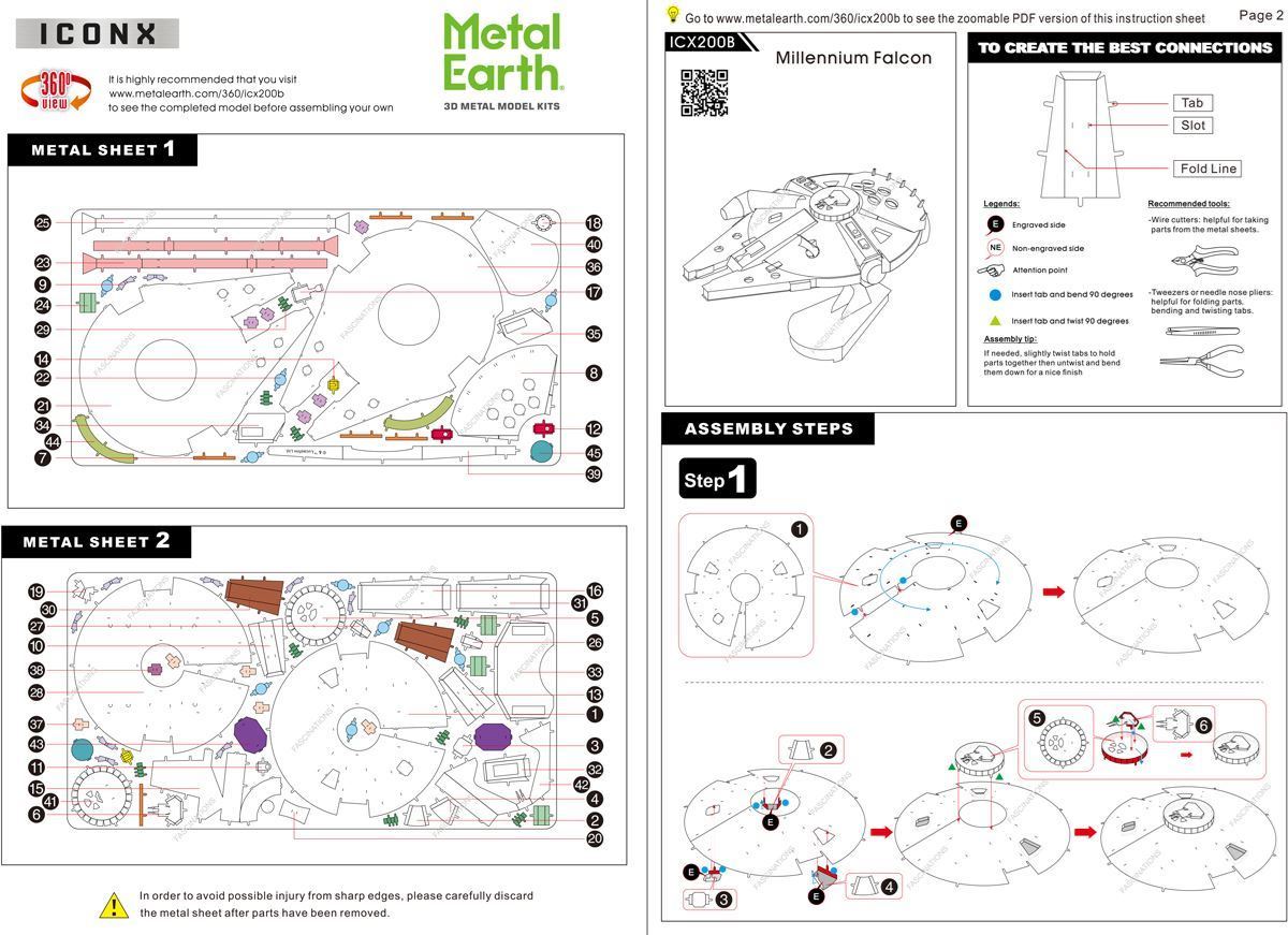 Metal Earth ICONX – Star Wars Millennium Falcon