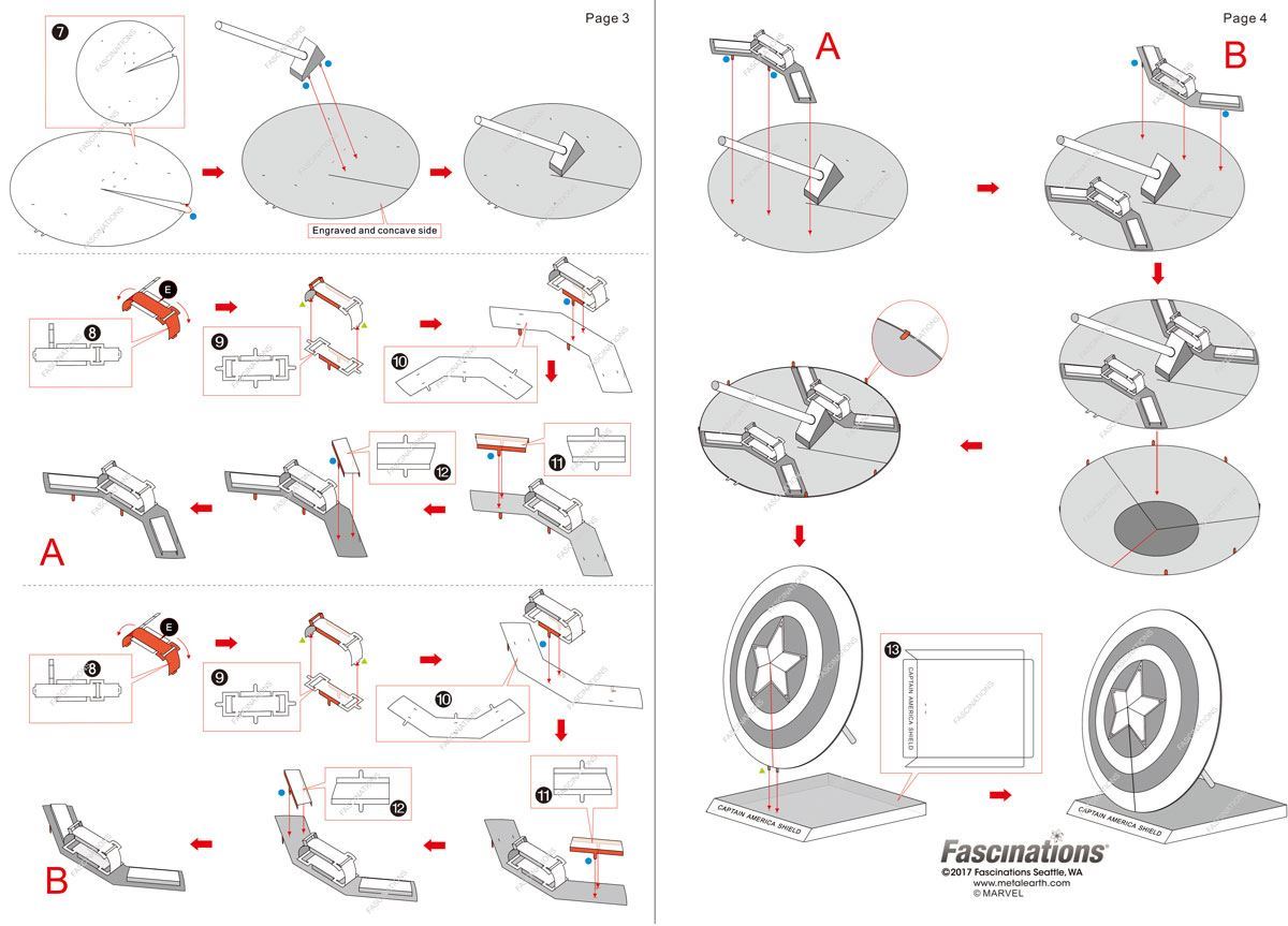 Metal Earth - Marvel Captain America's Shield