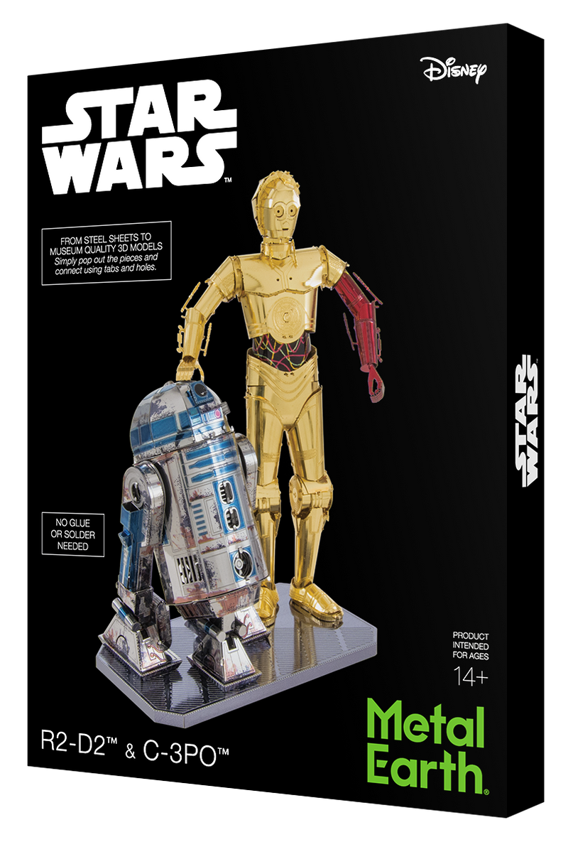 Metal Earth Premium Series ICONX 3D Metal Model Kit - Star Wars R2-D2