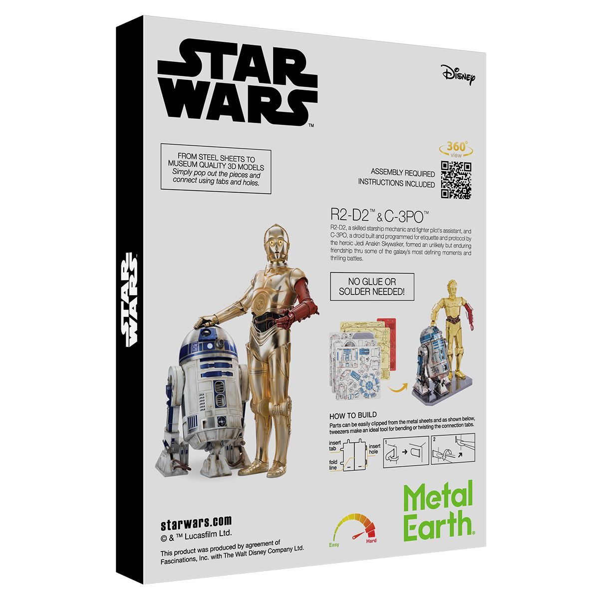 Metal Earth ICONX - Star Wars R2-D2 & C-3PO Gift Box Set