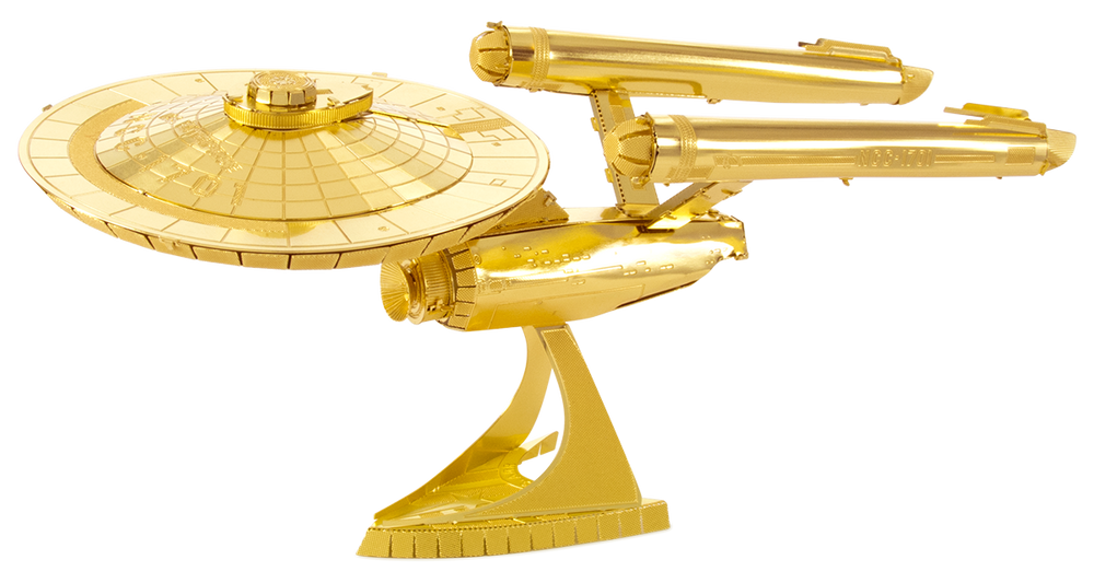 Metal Earth - Star Trek USS Enterprise Gold NCC-1701 - Kitset Models - Image - Pop Weasel