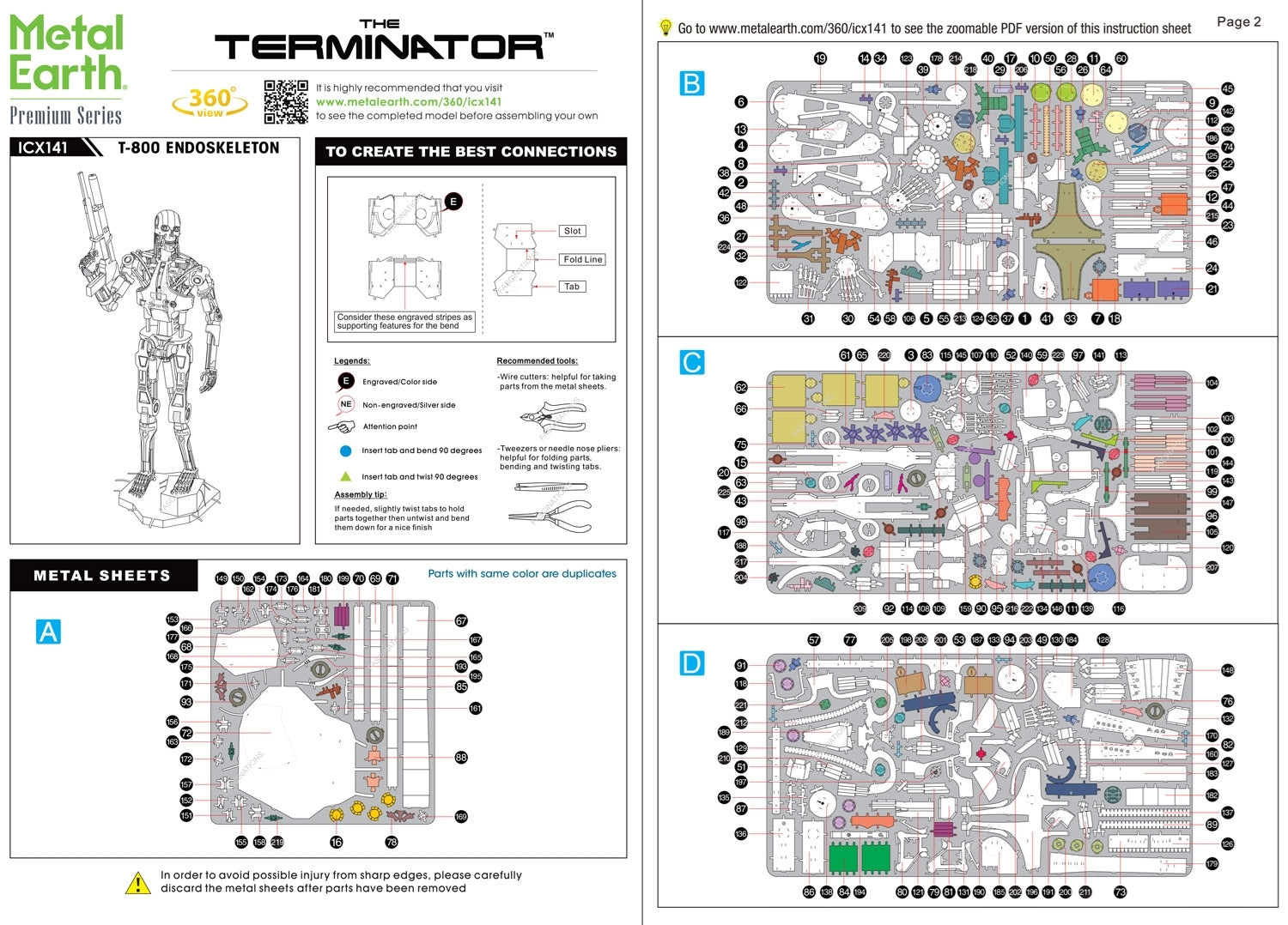 Metal Earth ICONX – Terminator T-800