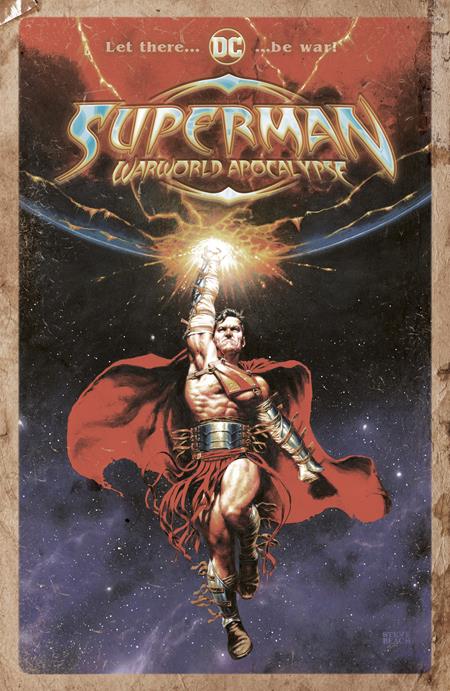 Pop Weasel Image of Superman Warworld Apocalypse #1 (one Shot) Cvr C Steve Beach Distressed Card Stock Var