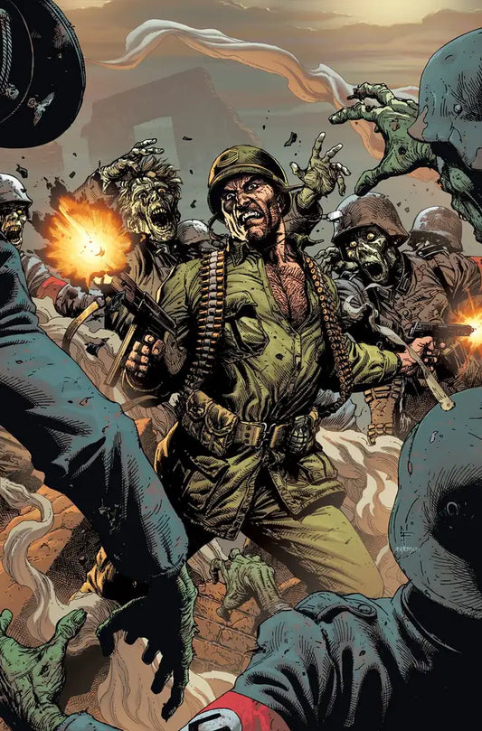 Pop Weasel Image of Dc Horror Presents Sgt Rock Vs The Army Of The Dead #1 (of 6) Cvr A Gary Frank (mr)