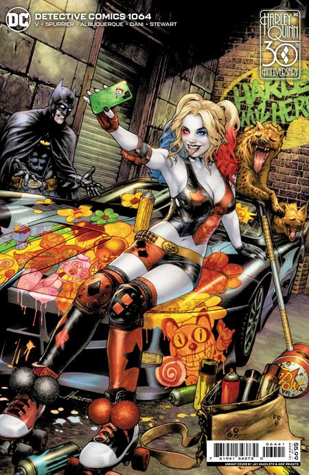 Pop Weasel Image of Detective Comics #1064 Cvr C Jay Anacleto Harley Quinn 30th Anniversary Card Stock Var