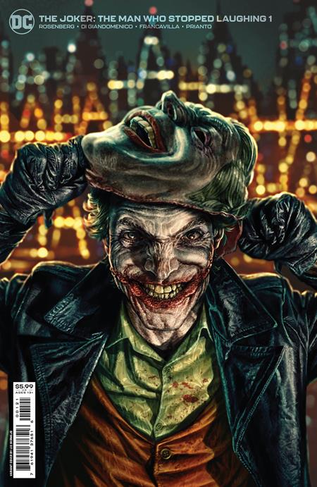 Pop Weasel Image of Joker The Man Who Stopped Laughing #1 Cvr B Lee Bermejo Var