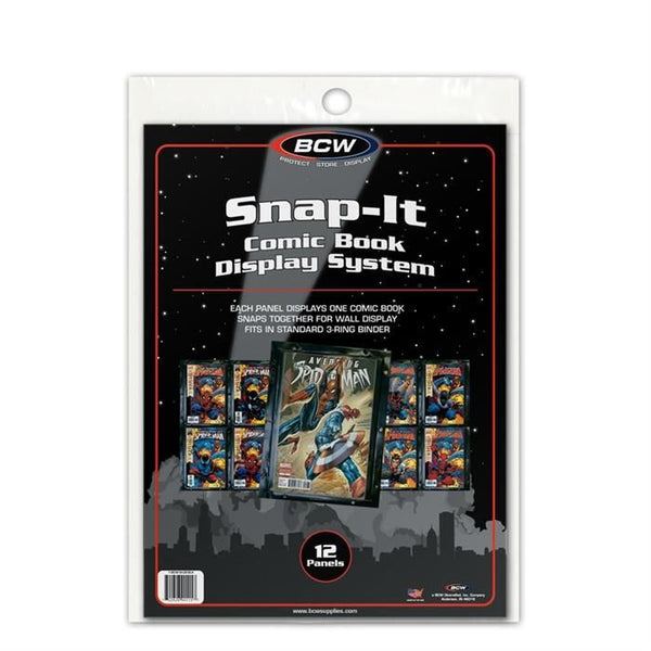 BCW Comic Book Snap-It - Black (12 Pack)