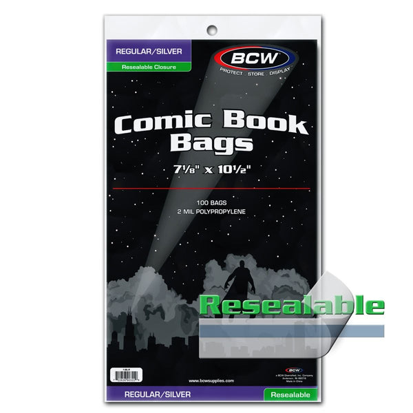 BCW Resealable Silver/Regular Comic Bags