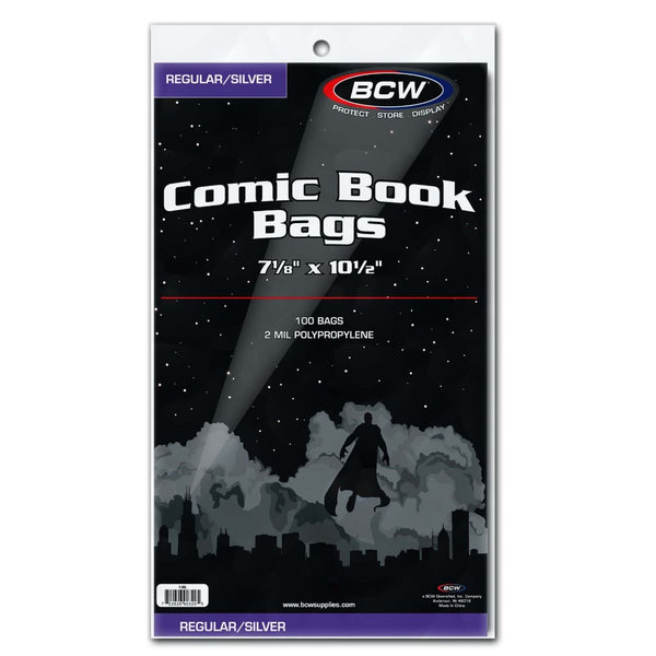 Silver/Regular Comic Bags (100 Pack)