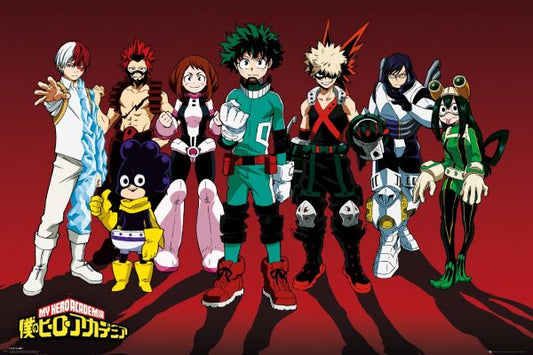 Pop Weasel Image of My Hero Academia Line Up Poster