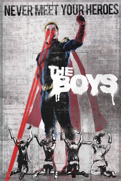 Pop Weasel Image of The Boys Hoemlander Stencil Poster - Posters - Image - Pop Weasel