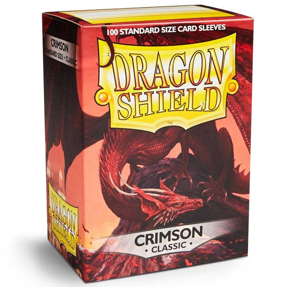 Pop Weasel Image of Sleeves - Dragon Shield - Box 100 - Crimson - TCG Accessories - Image - Pop Weasel