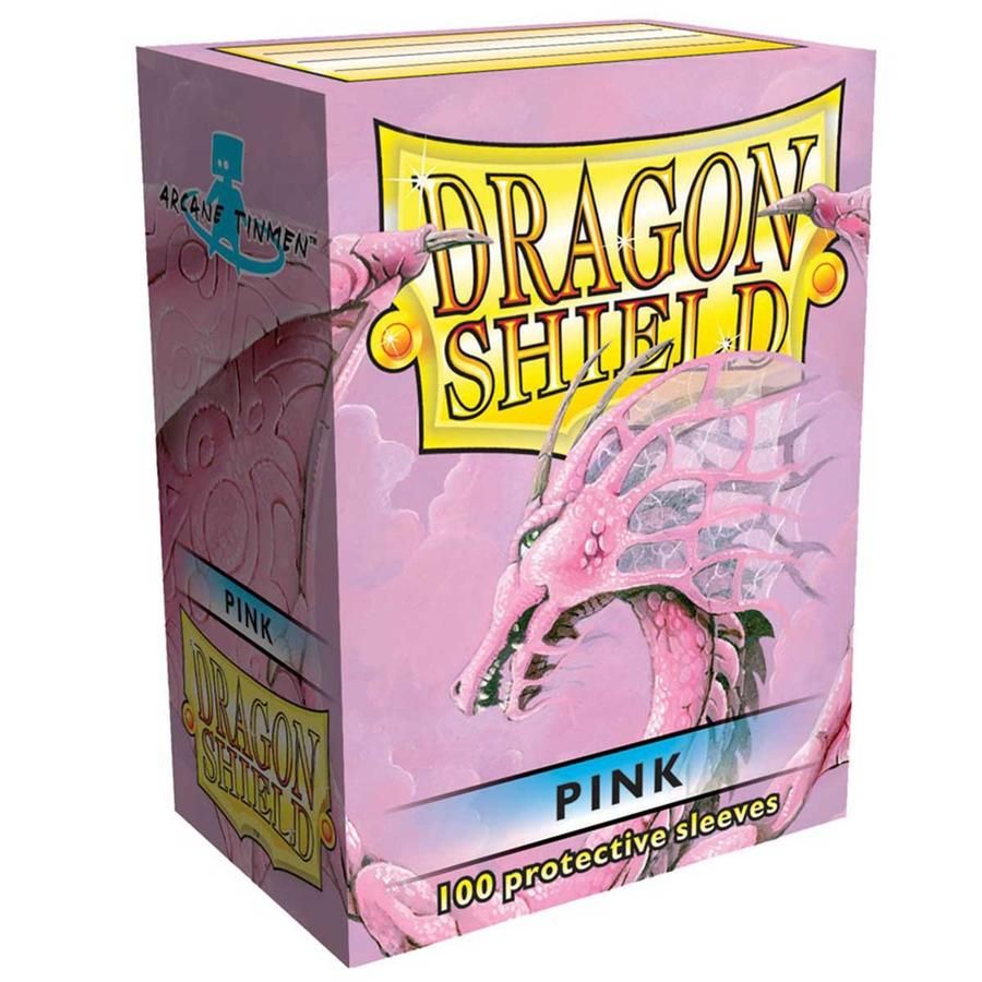 Pop Weasel Image of Sleeves - Dragon Shield - Box 100 - Pink - TCG Accessories - Image - Pop Weasel