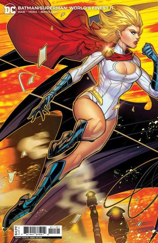 Batman Superman Worlds Finest #11 Cover B Jonboy Meyers Powergirl Connecting Card Stock Variant