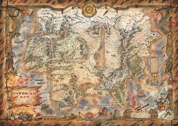 Conan the Barbarian #1 Cover G Wrap Hyborian Age Map (Mature)