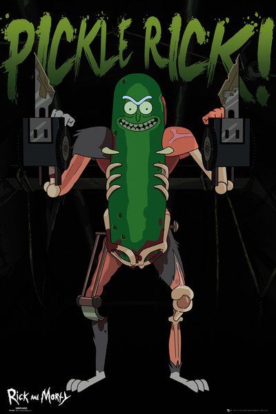 Pop Weasel Image of Rick and Morty - Pickle Rick Poster - Posters - Image - Pop Weasel