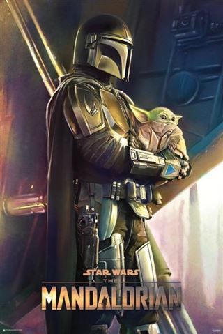 Pop Weasel Image of Star Wars: The Mandalorian - Holding The Child Poster