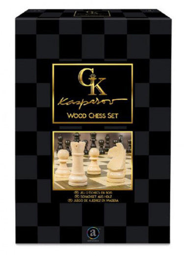 Pop Weasel Image of Kasparov Chess Set Wood