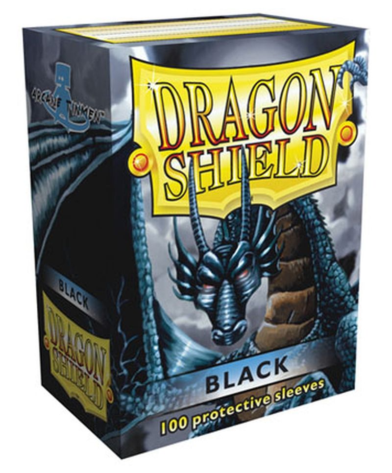 Pop Weasel Image of Sleeves - Dragon Shield - Box 100 - Black - TCG Accessories - Image - Pop Weasel