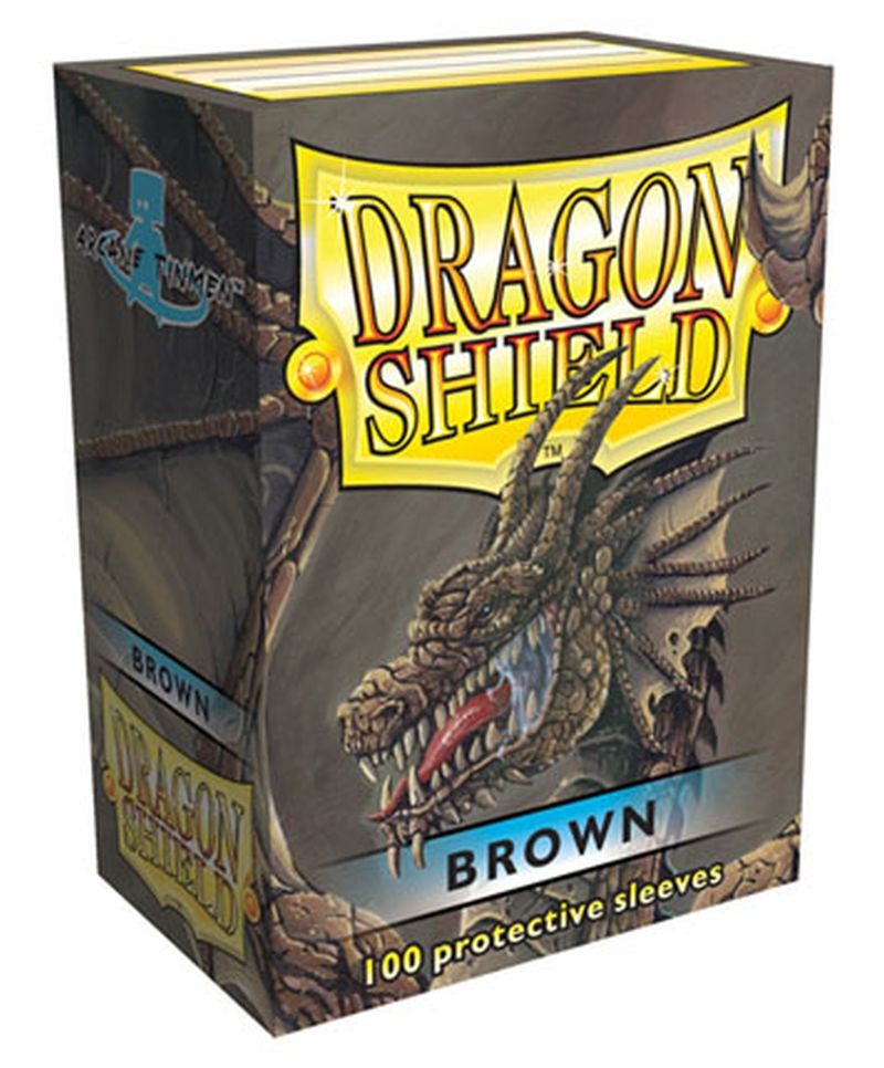 Pop Weasel Image of Sleeves - Dragon Shield - Box 100 - Brown - TCG Accessories - Image - Pop Weasel