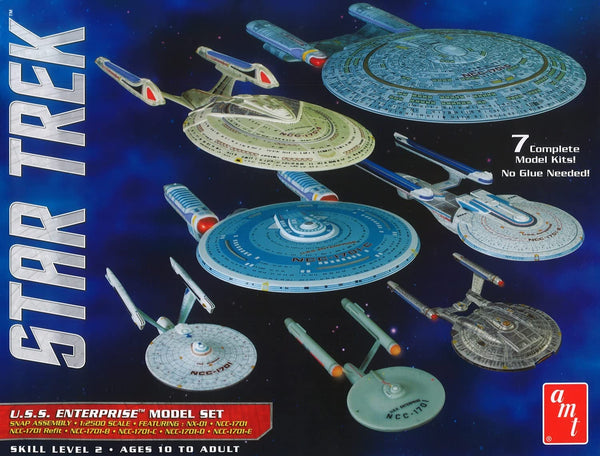 Star Trek USS Enterprise 7-Model Set - 1:2500 Model Kit