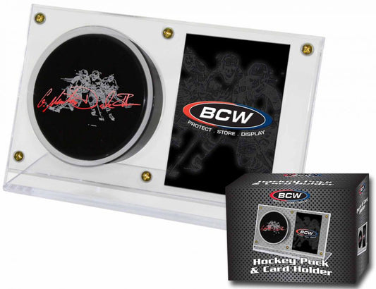 BCW Ice Hockey Puck and Card Holder