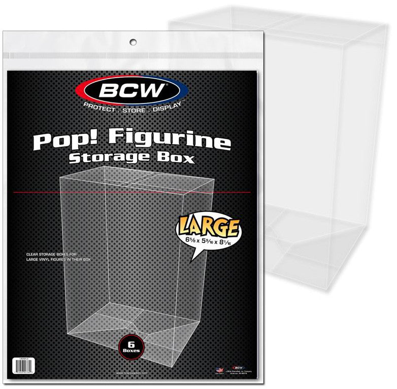 BCW Pop Vinyl Protective Storage Box Large (6 Boxes Per Pack) - Collectable Storage - Image - Pop Weasel