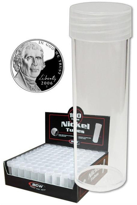 BCW Coin Safe Coin Tube Nickel
