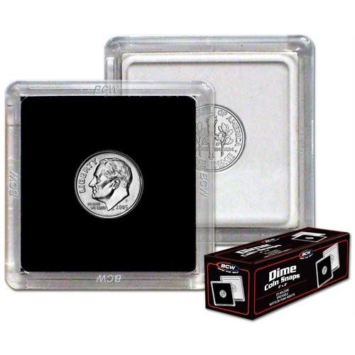 BCW Coin Snap Black Dime (2' x 2') - Collectable Storage - Image - Pop Weasel