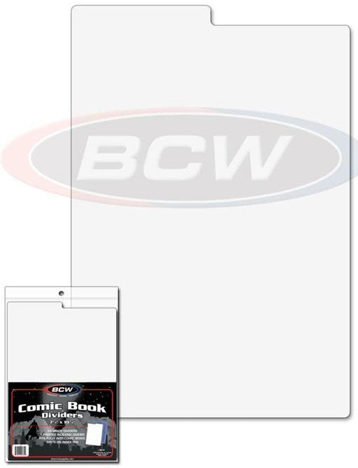 BCW Comic Book Dividers (7" 1/4 x 10" 3/4) (25 Dividers Per Pack) - Comic Accessories - Image - Pop Weasel