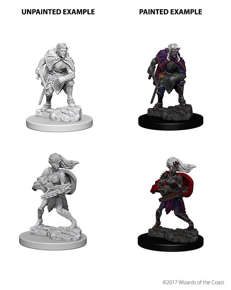 Pop Weasel Image of D&D Nolzurs Marvelous Unpainted Miniatures Drow - Minis and Paints - Image - Pop Weasel