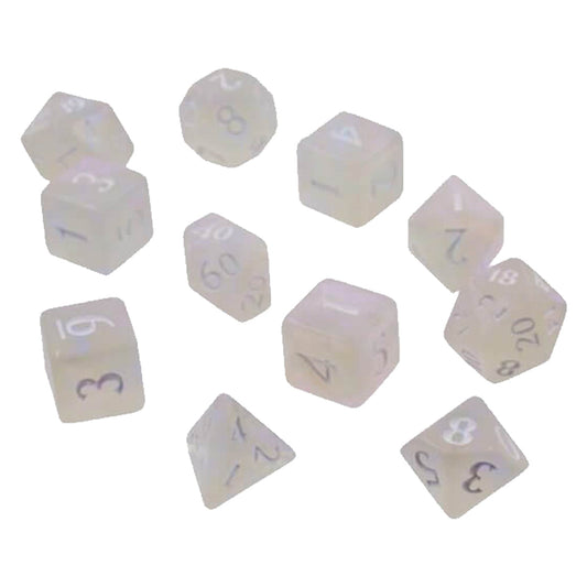 Eclipse 11 Dice Set: Arctic White