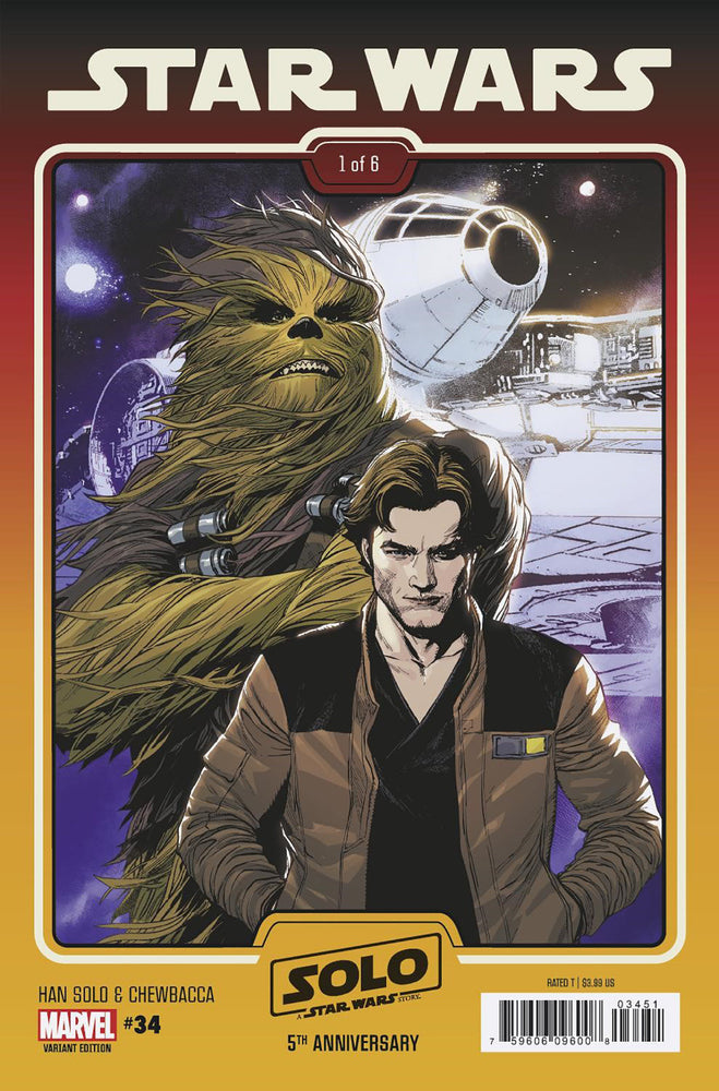 Star Wars 34 Leinil Yu Han Solo & Chewbacca Solo 5TH Anniversary Movie Variant - Comics - Image - Pop Weasel