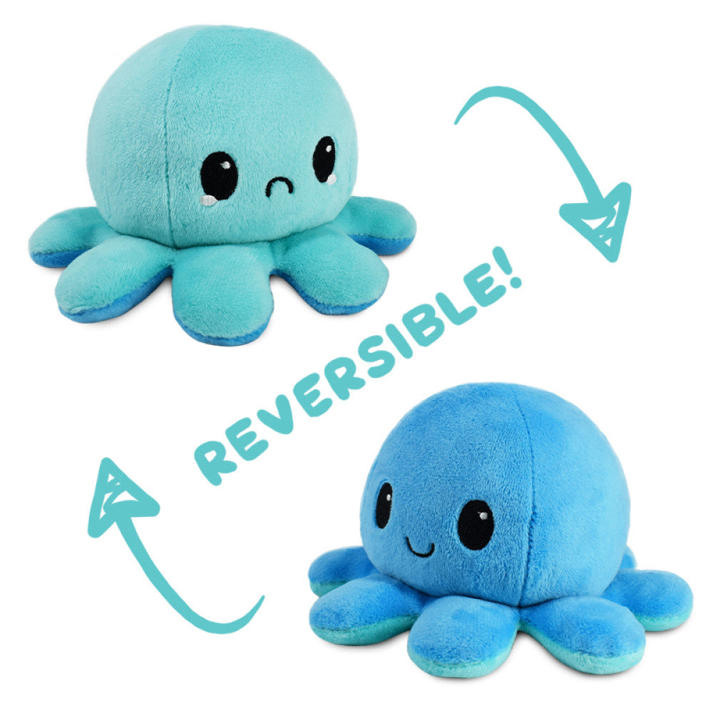 Reversible Plushie - Octopus Happy/Crying - Plush - Image - Pop Weasel