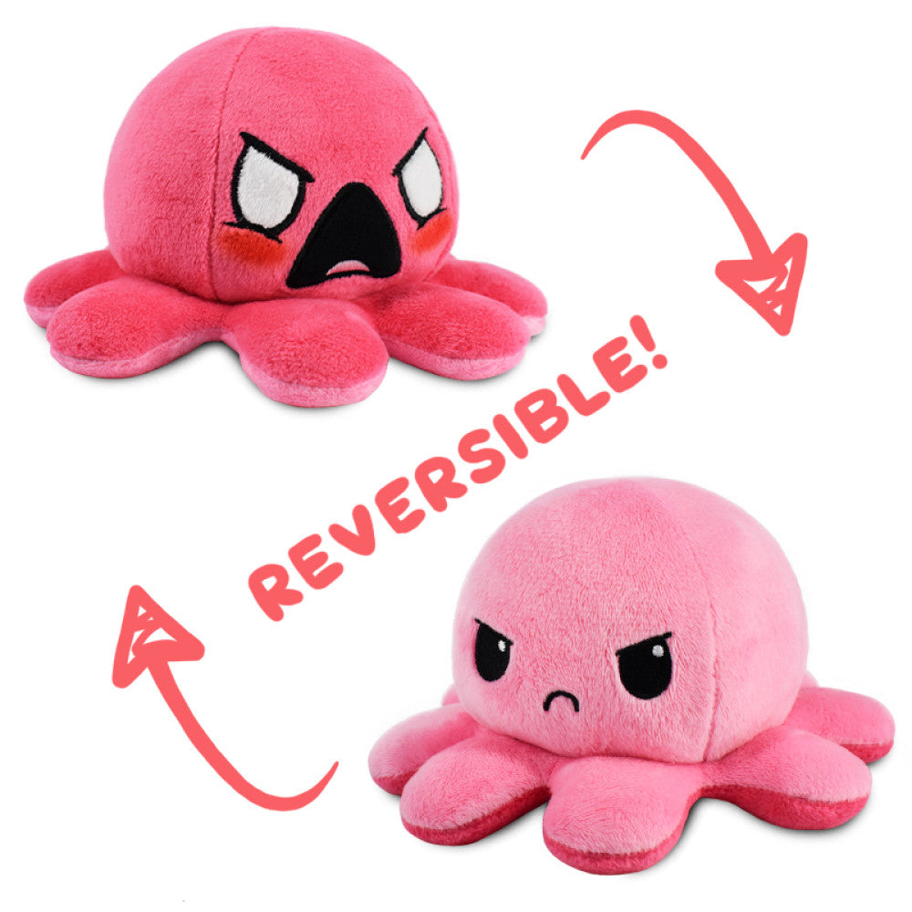 Reversible Plushie - Octopus Angry/Furious - Plush - Image - Pop Weasel