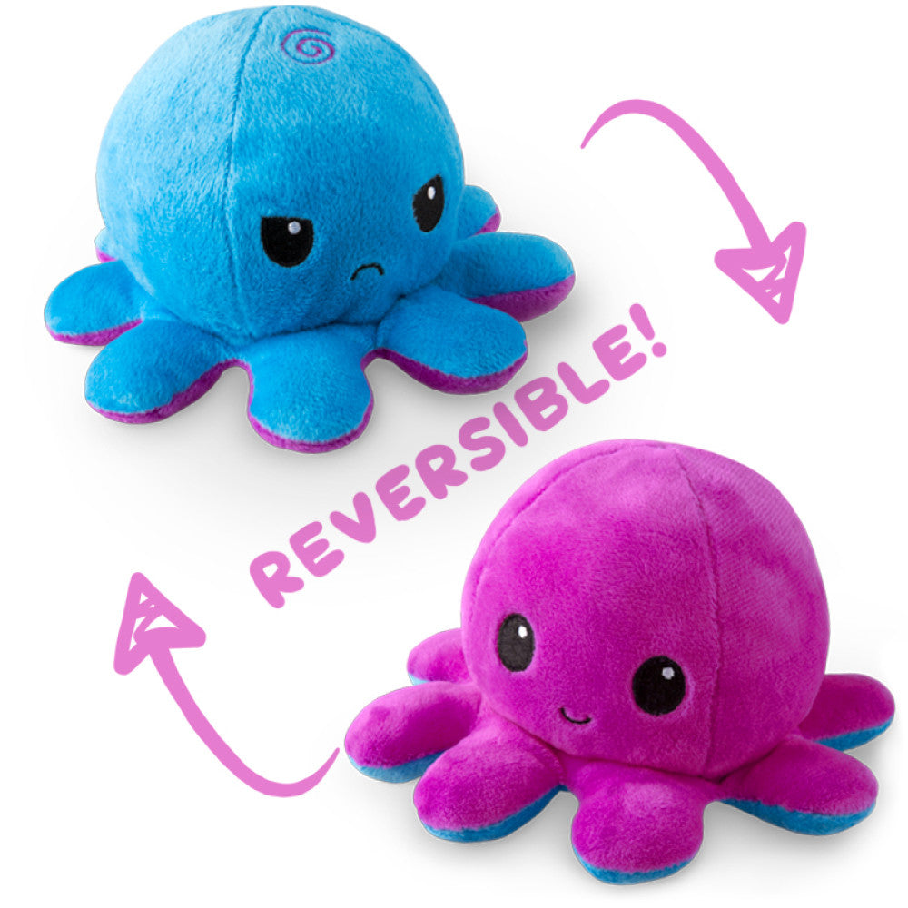 Reversible Plushie - Octopus Purple/Blue - Plush - Image - Pop Weasel