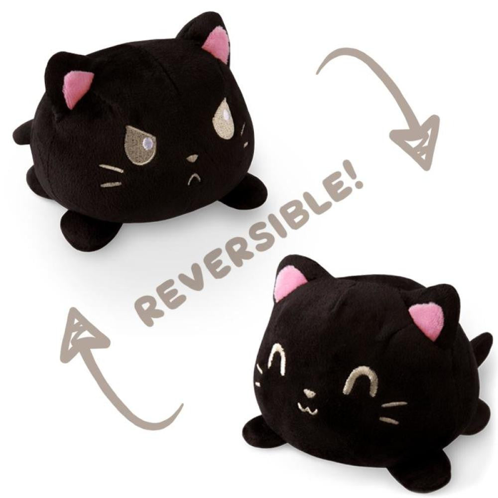 Reversible Plushie - Black Cat - Plush - Image - Pop Weasel