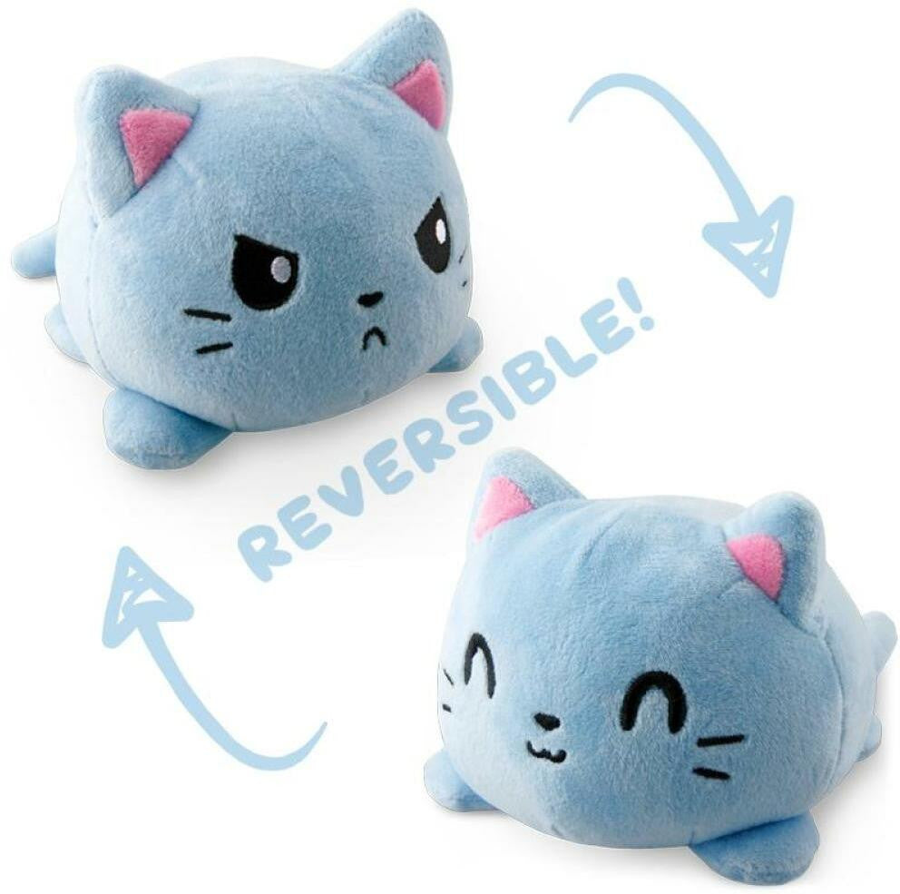 Reversible Plushie - Russian Blue Cat - Plush - Image - Pop Weasel