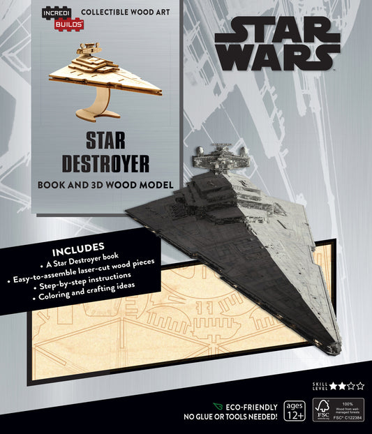 Pop Weasel Image of Incredibuilds: Star Wars Star Destroyer - Book and 3D Wood Model