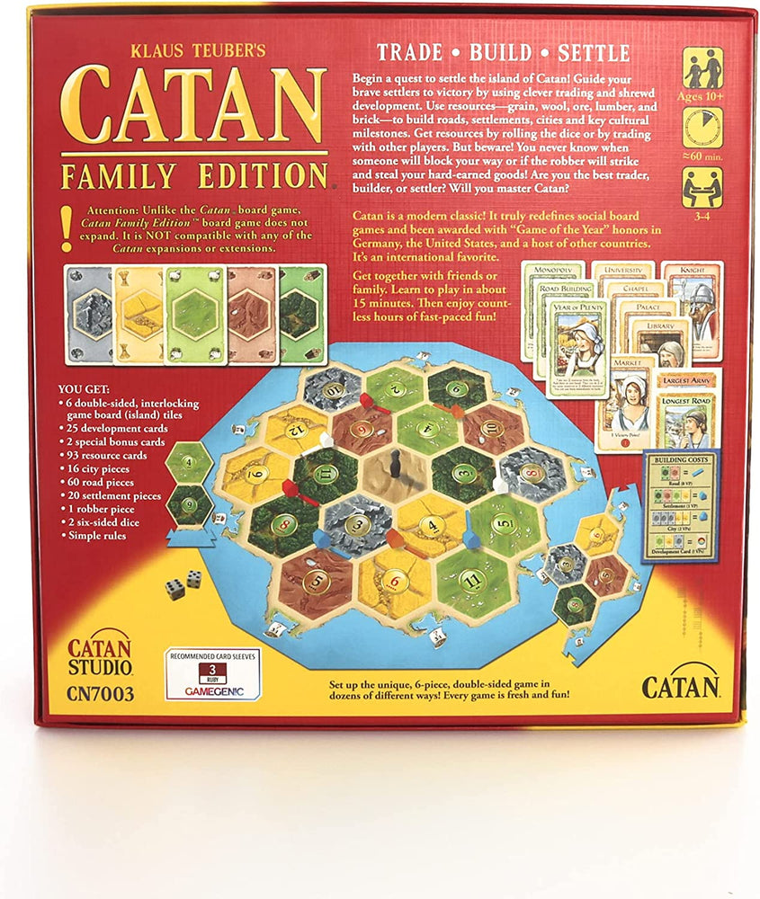 Catan: Family Edition - Board Games - Image - Pop Weasel