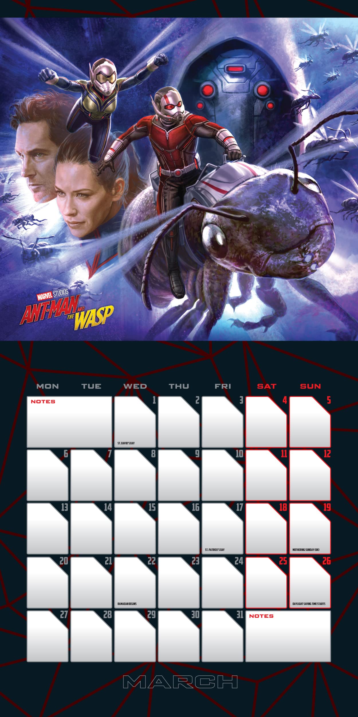 Marvel The Infinity Saga 2023 Calendar