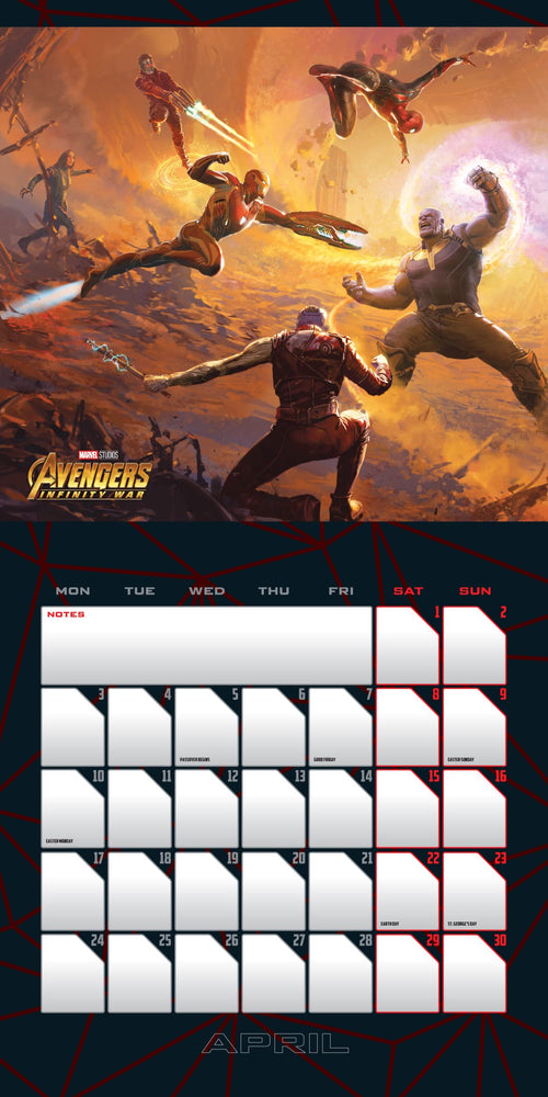 Marvel The Infinity Saga 2023 Calendar - Calendar - Image - Pop Weasel