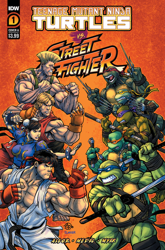 Teenage Mutant Ninja Turtles vs. Street Fighter #1 Cover A (Medel)