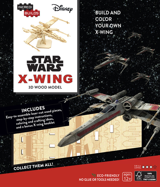 Pop Weasel Image of Incredibuilds: Star Wars X-Wing - 3D Wood Model